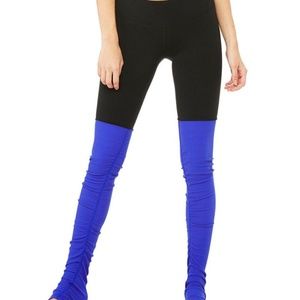 ALO Yoga goddess leggings blue/black